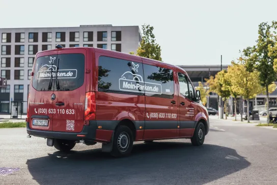Mein Parken Shuttle am BER